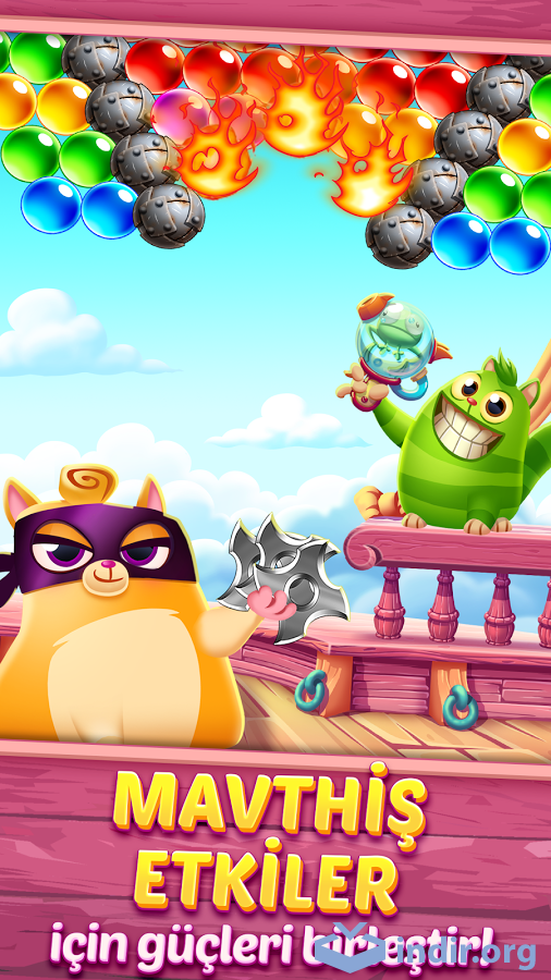 Cookie Cats Pop indir (Android) Android için Kedi Kurtarma Balon